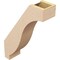 Ekena Millwork 5-inch W x 16-inch D x 22-inch H Baker Rough Cedar Woodgrain TimberThane Knee Brace, Primed BRCUR05X16X22BKRRCPR - alternate 5